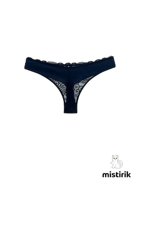 Masara Model Tanga Desenli Ve Esnek Spor Külot Lacivert Renk Lacivert