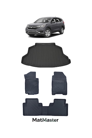 Honda Cr-v 2015 Model 5d Premium Ekstra Havuzlu Paspas Ve Bagaj Havuzu Set