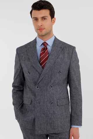 Uki Lacivert Comfort Fit 6 Drop Kruvaze Takım Elbise Lacivert