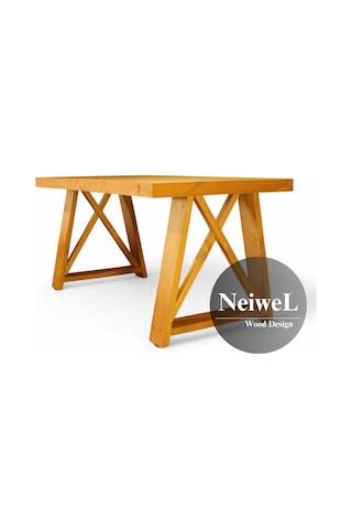Neiwel Kues Doğal Mutfak Ve Ahşap Yemek Masası-120-220 Açık Ceviz