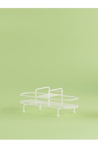 Suntel Metal Standlı Sıvı Sabunluk Sıvı Sabun Aparatları Hariç Beyaz