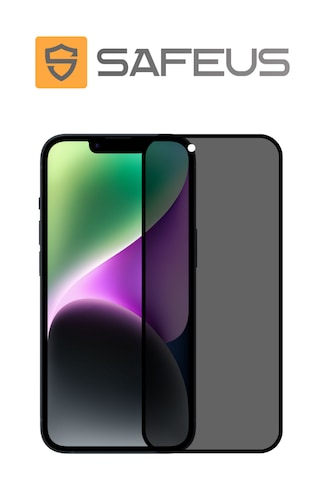 Safeus Tam Kaplayan Hayalet Parmak İzi Bırakmayan Safir Ekran Koruyucu Cam , Apple Uyumlu iPhone 14 Plus İle