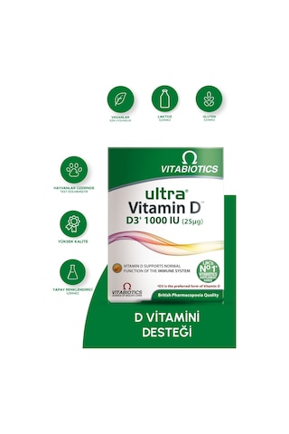 Vitabiotics Ultra Vitamin D3 1000 Iu 96 Tablet
