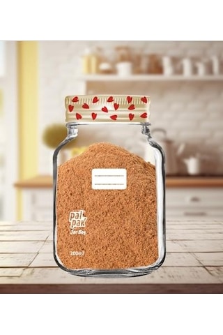 Kalp Desenli Mini Boy Kavanoz Görünümlü Kilitli Doypack Saklama Poşeti 6 Adet 200 Ml-11x15 Cm Şeffaf