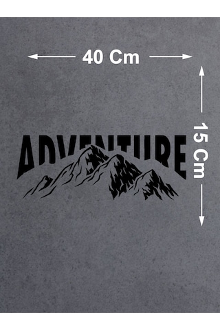 Macera Dağ Adventure Sticker - 4x4 Off Road Avcı Kamp Sticker - 00233 40x15 Cm