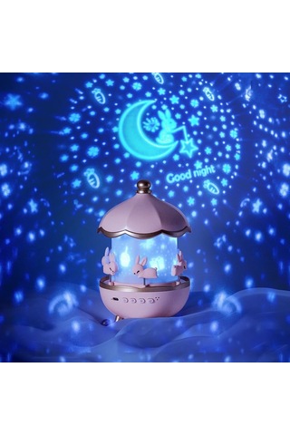 Rgb Döner Yıldız Projeksiyon Gece Lambası, Renkli Led Işık, 360 Dönen Star Projector, Çocuk Odası Dekor Diğer