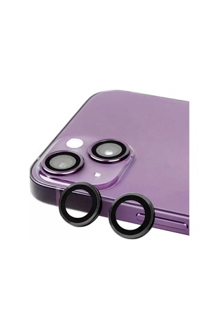 Newface Apple iPhone Uyumlu 15 Raze Metal Kamera Lens - Siyah