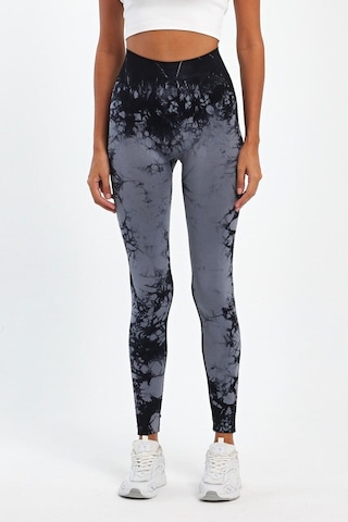 Şmart Arkası Büzgülü Seamless Desenli Tayt