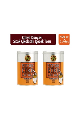 Kahve Dünyası Teneke Sıcak Çikolata 2 x 400 G