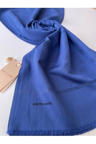 Saks Mavi Pierre Cardin Cotton Şal Saks Mavisi