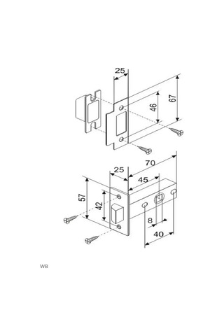 Morellı İç Mekan Mandalı Lp6-45 91119089
