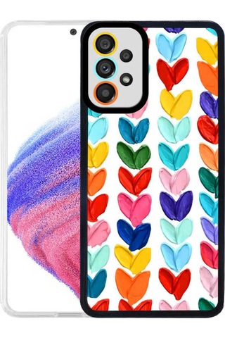 Galaxy A33 5g Kılıf Zore M-fit Desenli Kapak Heart No6