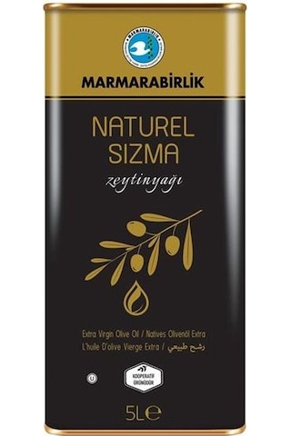 Marmarabirlik Naturel Sızma Zeytinyağı Teneke 5 L