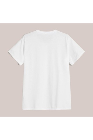 Noıssey Beyaz Örümcek Baskılı Oversize Unisex Yazlık