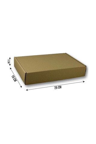 19x29x5cm Kilitli Dayanıklı E-ticaret Karton Kargo Kutusu 50 Adet