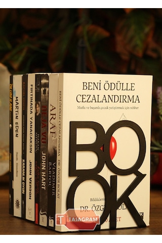 Tasagram Book Yazılı Metal Kitap Desteği Tutucu