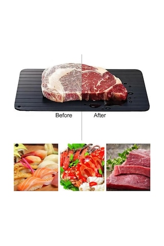 Mobgift Alüminyum Hızlı Buz Çözme Tepsisi Black