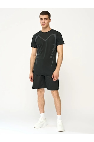 Ynaı Sportwear Antrenmanlar İçin Spor Takımı/rashguard 2'si 1 Arada 244500305 Siyah