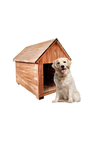 Ahşap Köpek Kulübesi Köpek Evi Orta Boy