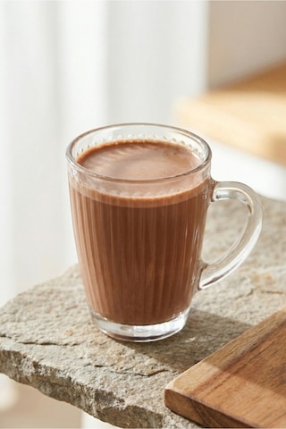 Lav Hestia Cam Kupa 3 Kişilik 400 ml Kulplu (Kahve/Çay Bardağı)