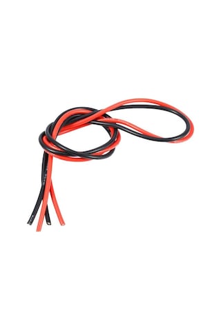 Robotistan 12 Awg 1 Metre Siyah Ve Kırmızı Silikon Kablo