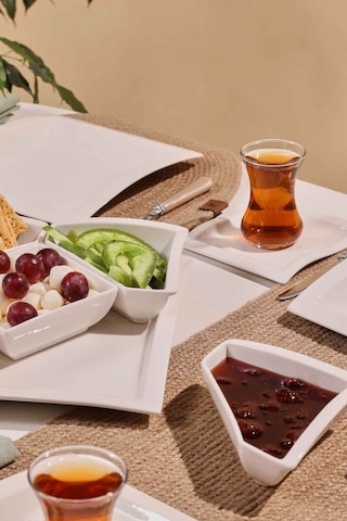 Karaca Janna Porselen 24 Parça 6 Kişilik Kahvaltı/Servis Takımı