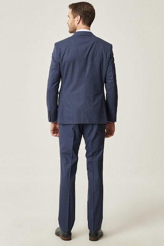 AC&Co / Altınyıldız Classics Altinyildiz Classics Erkek Lacivert Slim Fit Dar Kesim Desenli Yünlü Takım Elbise 4A3021100027LAC526N Lacivert
