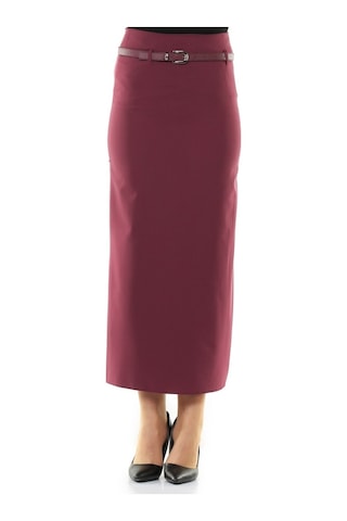 Soralline Kadın Etek Kalem 770 Bordo Bordo