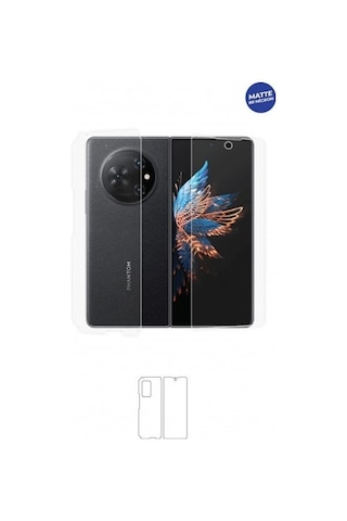 Tecno Phantom V Fold Mat Arka Ve Yan Koruyucu Tpu Film