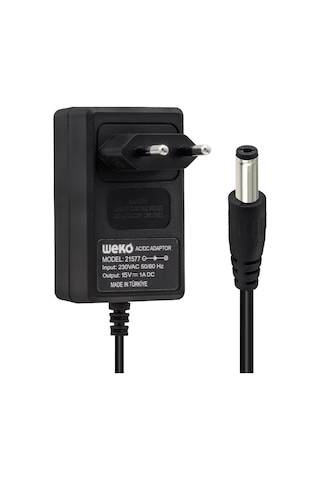 Ayt Weko 15 Volt 1 Amper 15 Watt 5.5 2.5 Uçlu Priz Tipi Adaptör