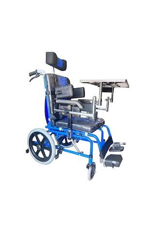 Fuhassan FH04b Pediatrik Refakatçi Kontrol Yemek Masalı Manuel Tekerlekli Sandalye