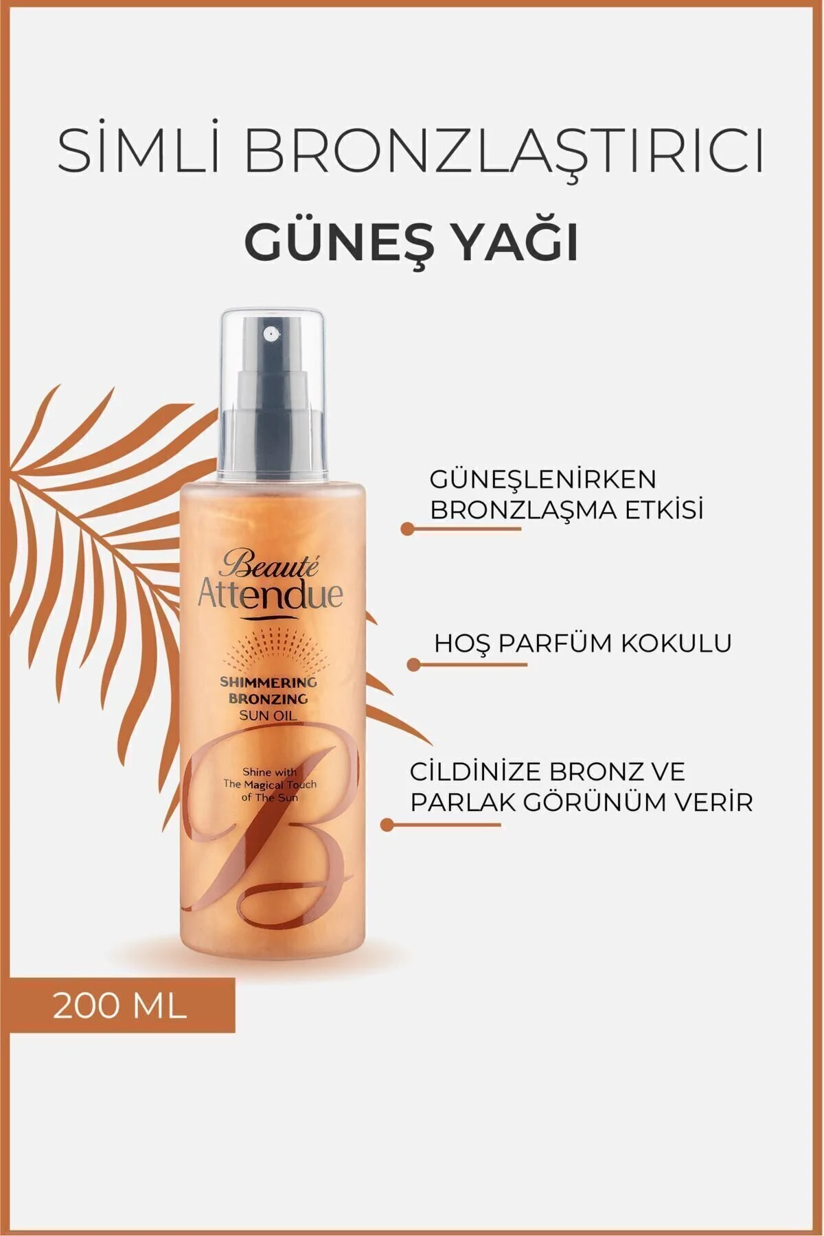 Beaute Attendue Simli Bronz.güneş Yağı