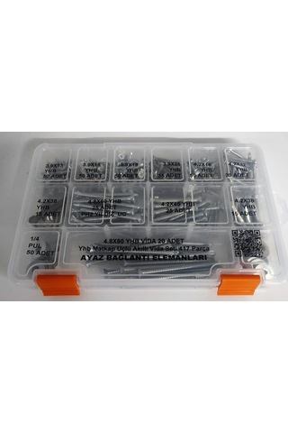 Ayaz Yhb Matkap Uçlu Akıllı Vida Seti 417 Parça
