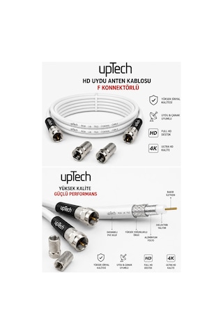 Uptech Hd Uydu Anten Kablosu 30 Metre F Konnektörlü Full Hd 4k Tv Kablosu