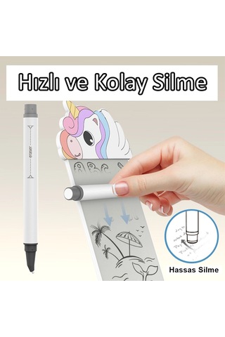 Silikon Figürlü Manyetik Mini Yazı Tahtası 5,5'' - 14 Cm Diğer