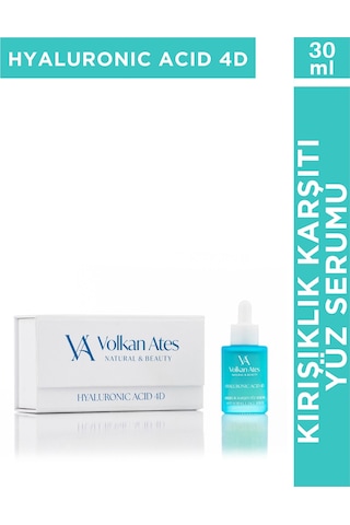 Volkan Ates Natural & Beauty Hyaluronic Acıd 4D   Yüz Serumu Cam Şişe 30 ML
