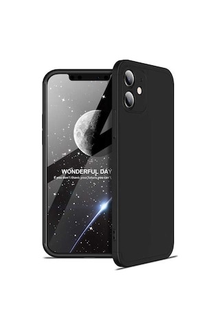 Apple Uyumlu iPhone 12 Kilif Lens Tam Korumali Gkk Sert Kapak 470450264