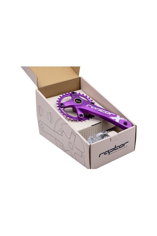 Bike Sky Raptor 32t Mor Tekli Aynakol Mtb Dağ Bisikleti Krank, Alüminyum, Mor