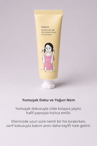 Midha Rice Hand Cream Woody Night