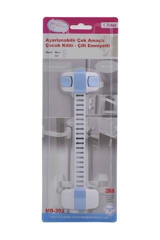 Miny Baby Buzdolabı Dolap Çok Amaçlı Ayarlanabilir Kilit Mavi Renk Çok Renkli