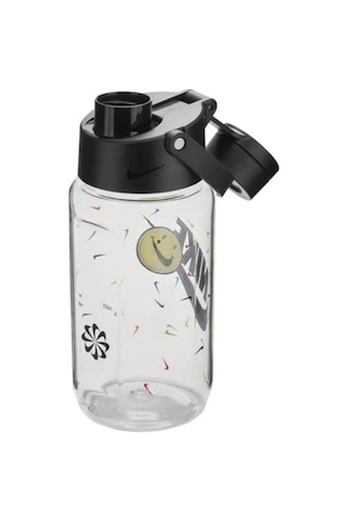 Nike RENEW RECHARGE CHUG BOTTLE 16 OZ GRAPHIC Unisex Siyah / Şeffaf Matara