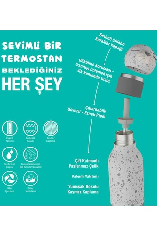 Asobu Bestie Bottle Termos - Seal Çok Renkli