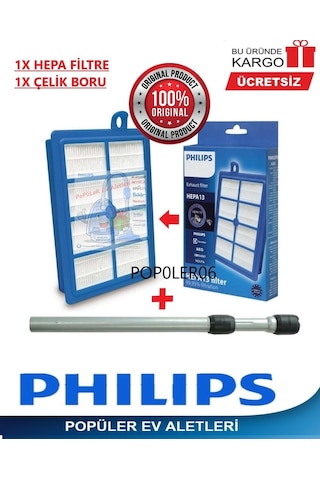 Kampanya Philips Uyumlu Fc9924/07 Marathon Boru +Hepa13 Filtre