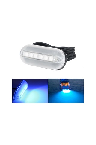 Leezsing Mavi Renkli 3w Dc 12v Su Altı Aydınlatma Lambası Pc Malzeme, -20 +45 Çalışma Sıcaklığı Mavi