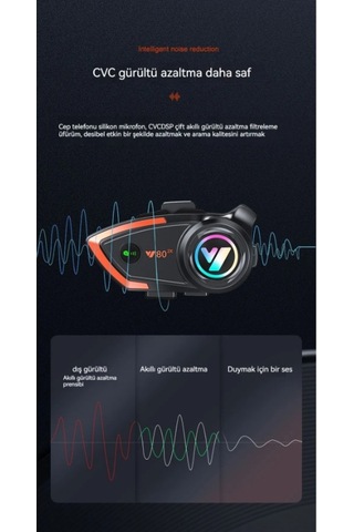 Motobir Y80-2X Bluetooth Intercom Seti