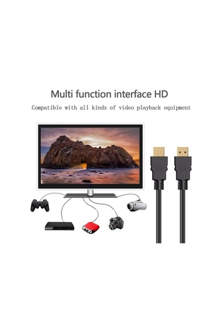 Qasul 5 Metre Hdmı Kablo Full Hd , Uyumlu Yüksek Hızlı Hdmı Kablo