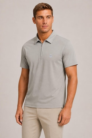 Alexander Gardi Teknik Kumaş Fermuarlı Polo T-shirt Yeşil