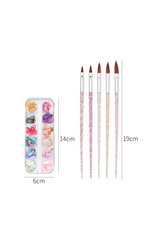 Reedark "profesyonel Tırnak Sanat Seti - Parlayan Taşlar, Fırçalar Ve Manikür Aletleri"