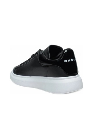 Best Of 150-26 Deri Anatomik Sneaker Siyah Beyaz 36-40 Siyah