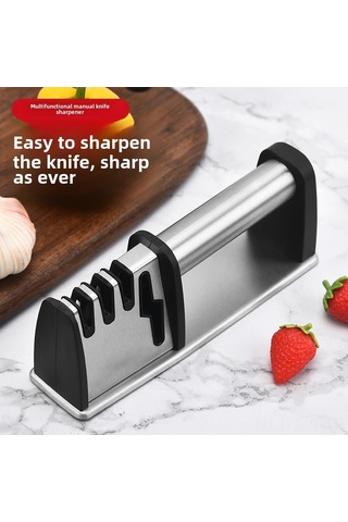 Geeroyoo Ev Çekirdeği Dört İşlevli Bıçak Taslaştırıcı - Tungsten Çelik Saplı, El İle Hızlı Kullanım, Mutfak Gereci Kutu İçerisinde Diğer